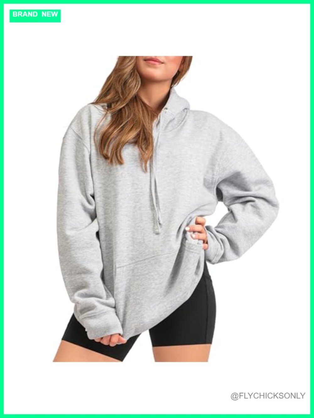 Womens Oversized Cotton Hoodie Pullover Long Sleeve Sweatshirt